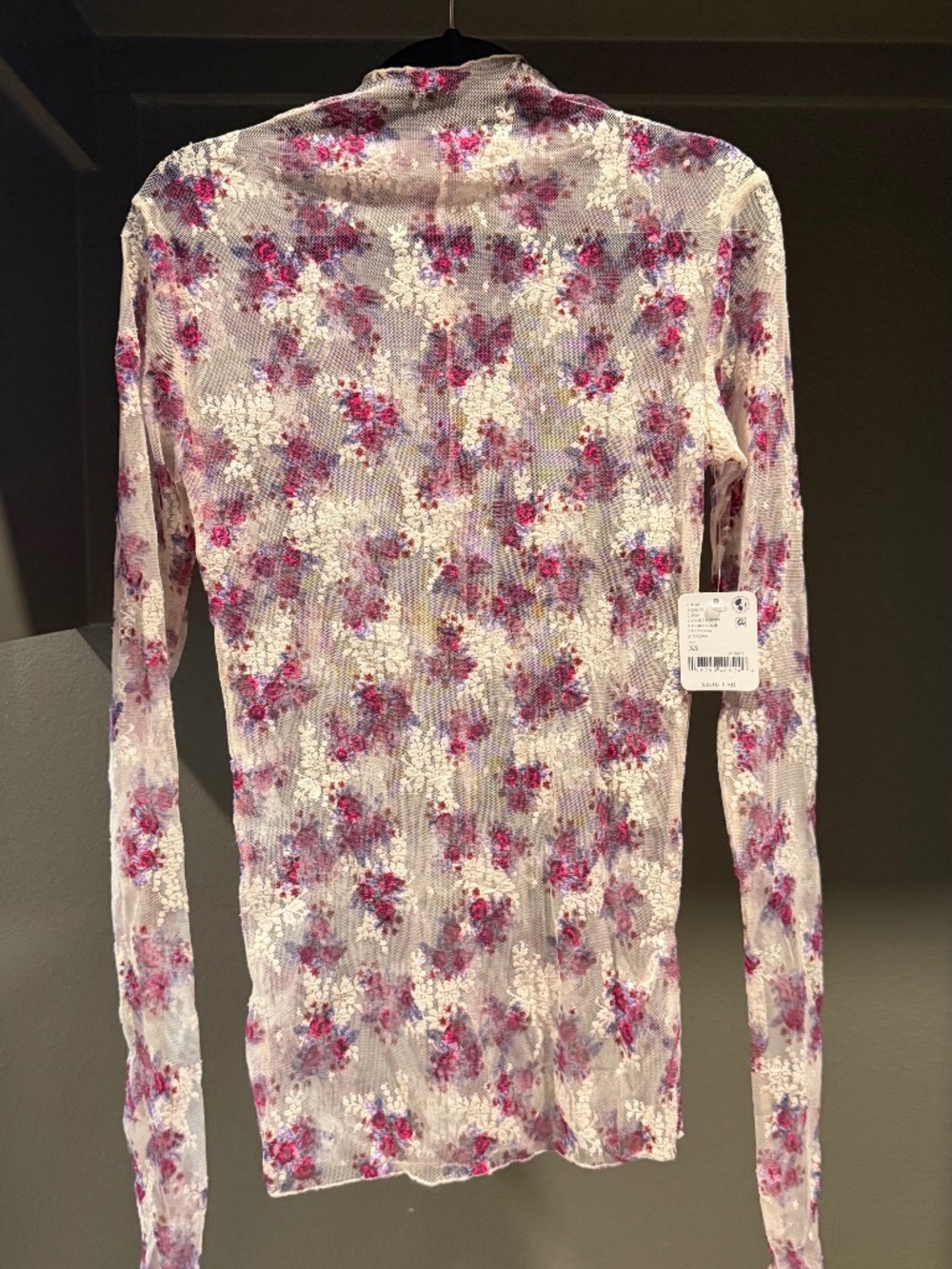 Free People Lady Lux Printed Layering Top